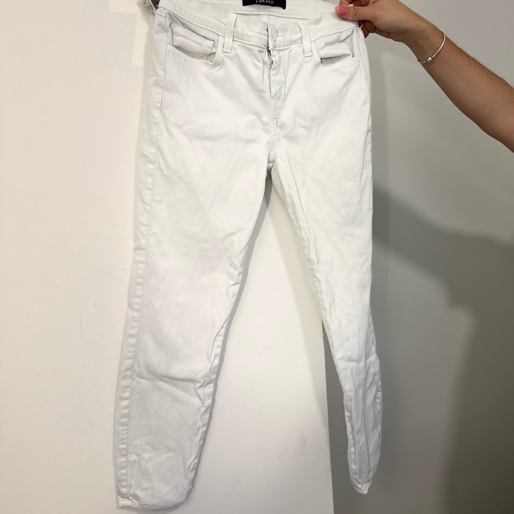J Brand White skinny jeans for sale.